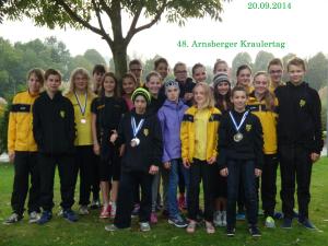 Foto aller teilnehmenden Schwimmerinnen und Schwimmer